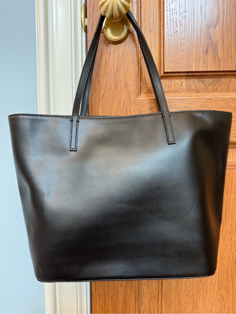 kate spade New York Black Leather Tote Bag - Picture 2 of 15